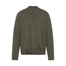 KlausSI Halfzip + Knit - Full Green Melange
