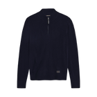 RobertSI Half Zip + Knit - Deep Marine Melange