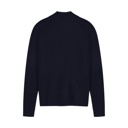 RobertSI Half Zip + Knit - Deep Marine Melange