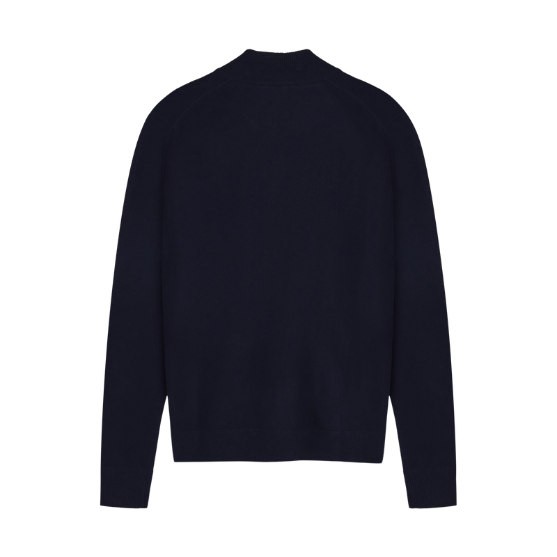 RobertSI Half Zip + Knit - Deep Marine Melange