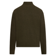 RobertSI Half Zip + Knit - Beluga green melange