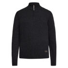 RobertSI Half Zip + Knit - Grey Volcano Melange