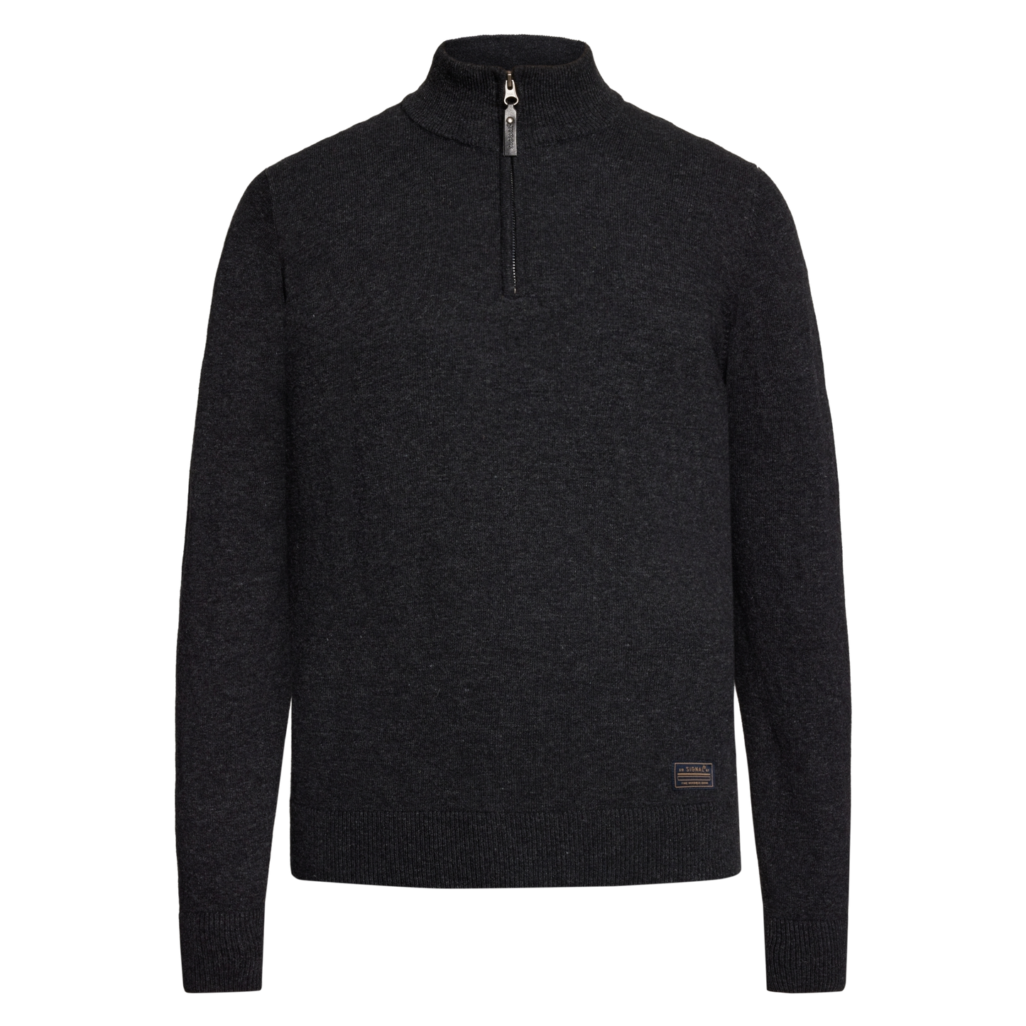 RobertSI Half Zip + Knit - Grey Volcano Melange