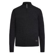 RobertSI Half Zip + Knit - Grey Volcano Melange
