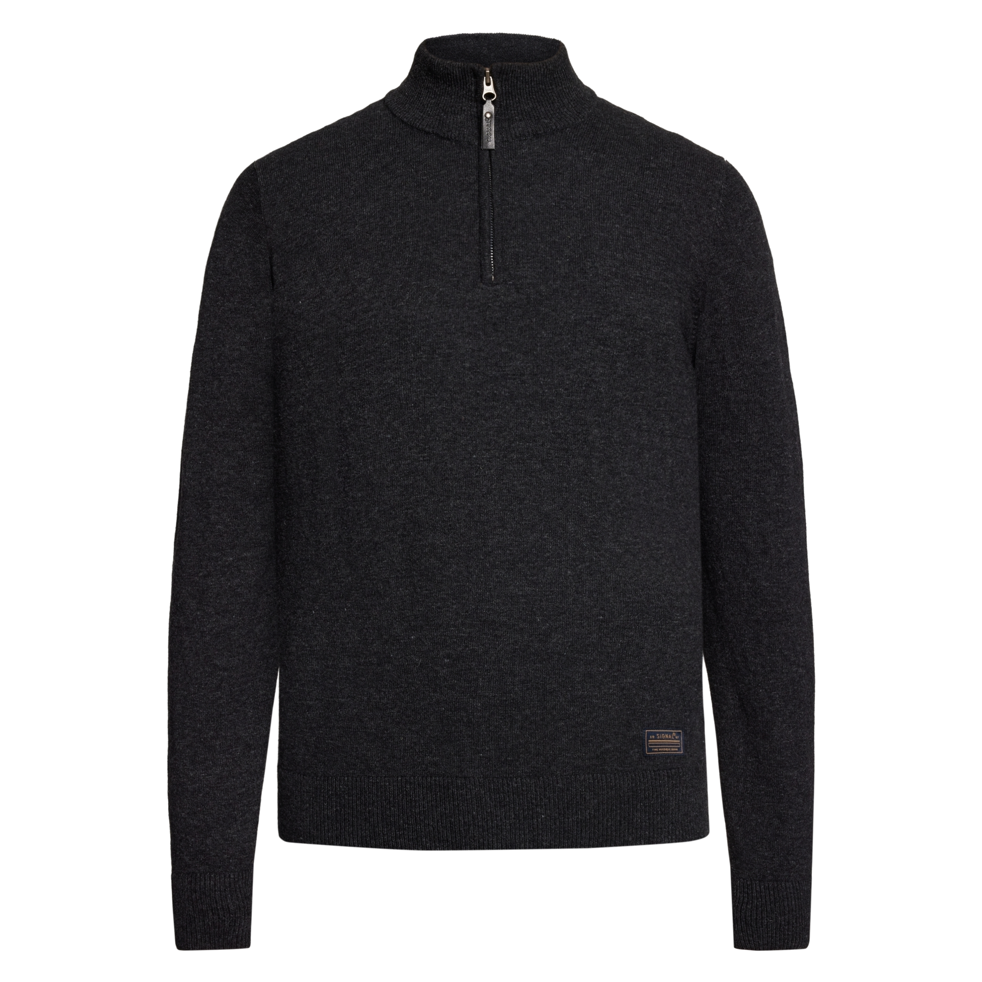 RobertSI Half Zip + Knit - Grey Volcano Melange