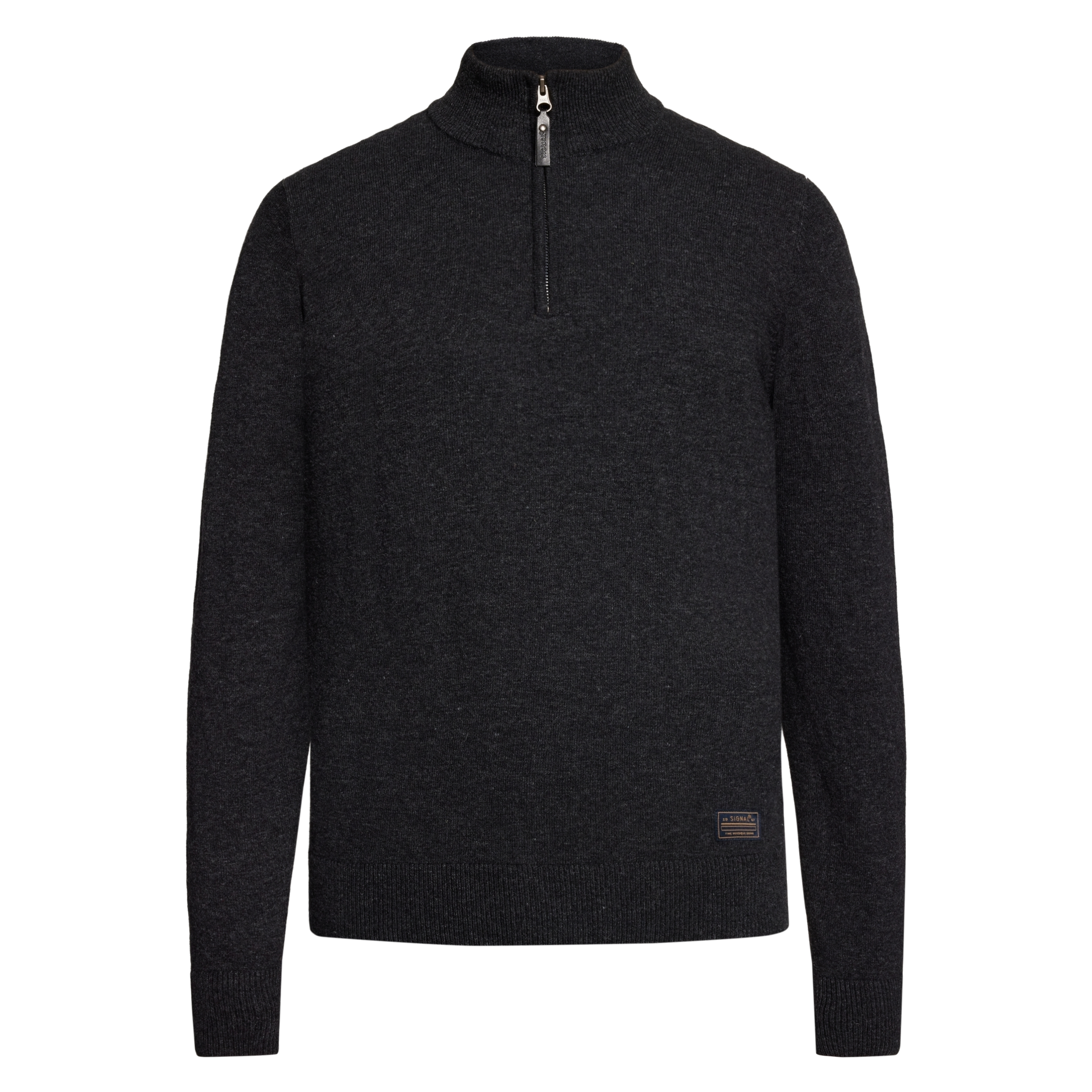 RobertSI Half Zip + Knit - Grey Volcano Melange