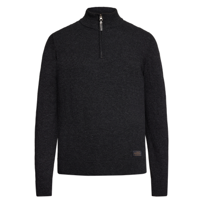 RobertSI Half Zip + Knit - Grey Volcano Melange