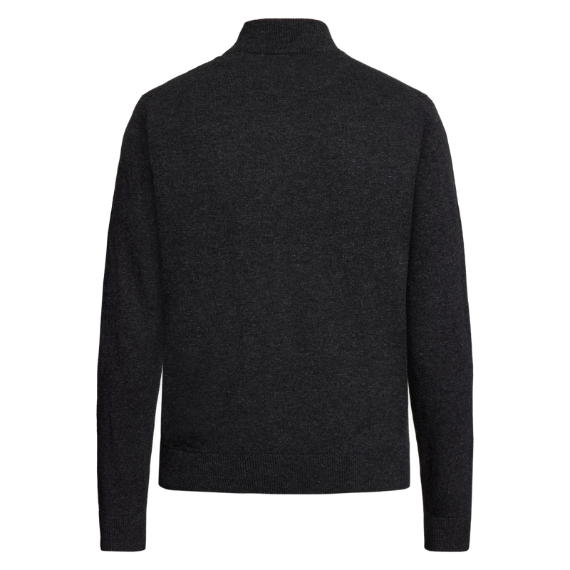 RobertSI Half Zip + Knit - Grey Volcano Melange