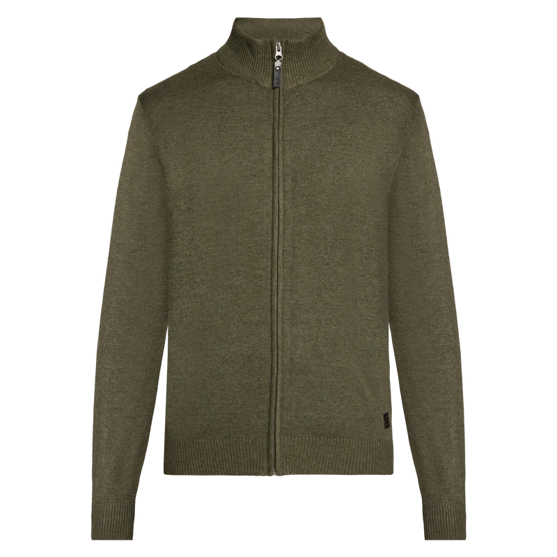 KeanSI Cardigan + Knit - Full Green Melange