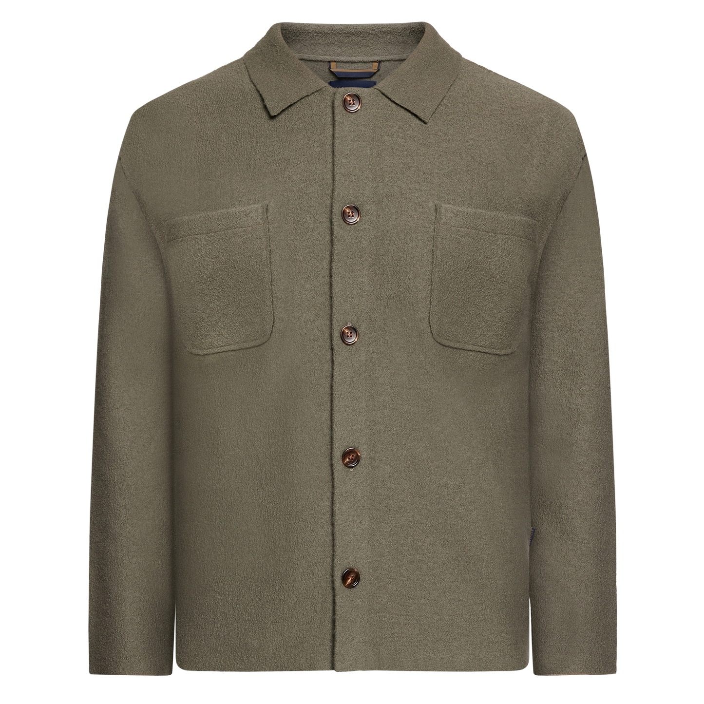 AaronSi Knit Overshirt Knit - Smokey Olive