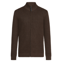 KaiSi Structure Cardigan+ Knit - Brown Bark melange