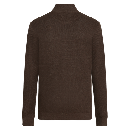KaiSi Structure Cardigan+ Knit - Brown Bark melange