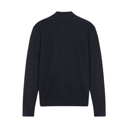 KaiSi Structure Cardigan+ Knit - Deep Marine Melange