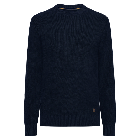 KalleSI Structure Crew + Knit - Deep Marine Melange