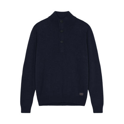 UptonSi Highneck Sweater Knit - Deep Marine