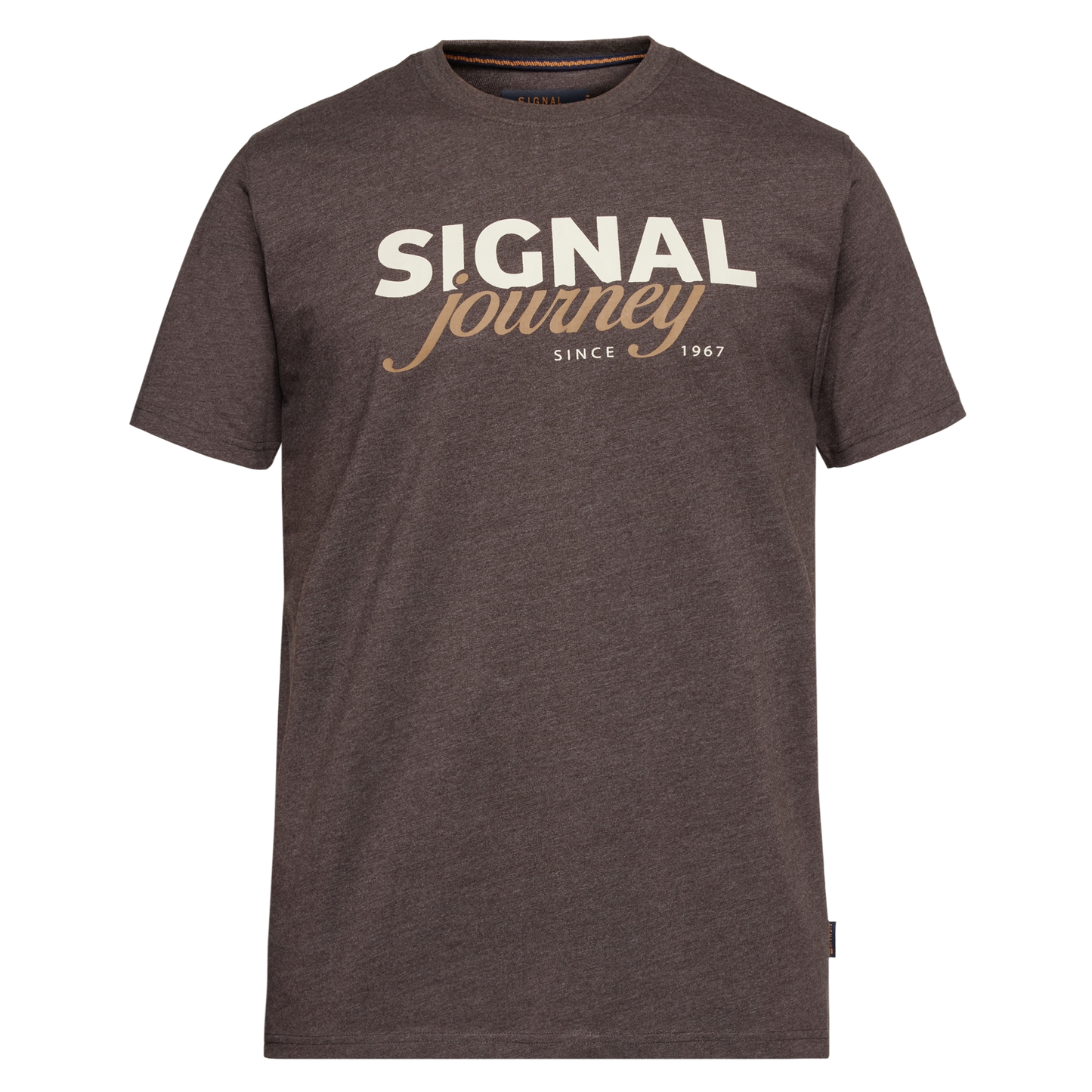 DizzySi Logo Tee + T-shir/Top - Brown Bark melange