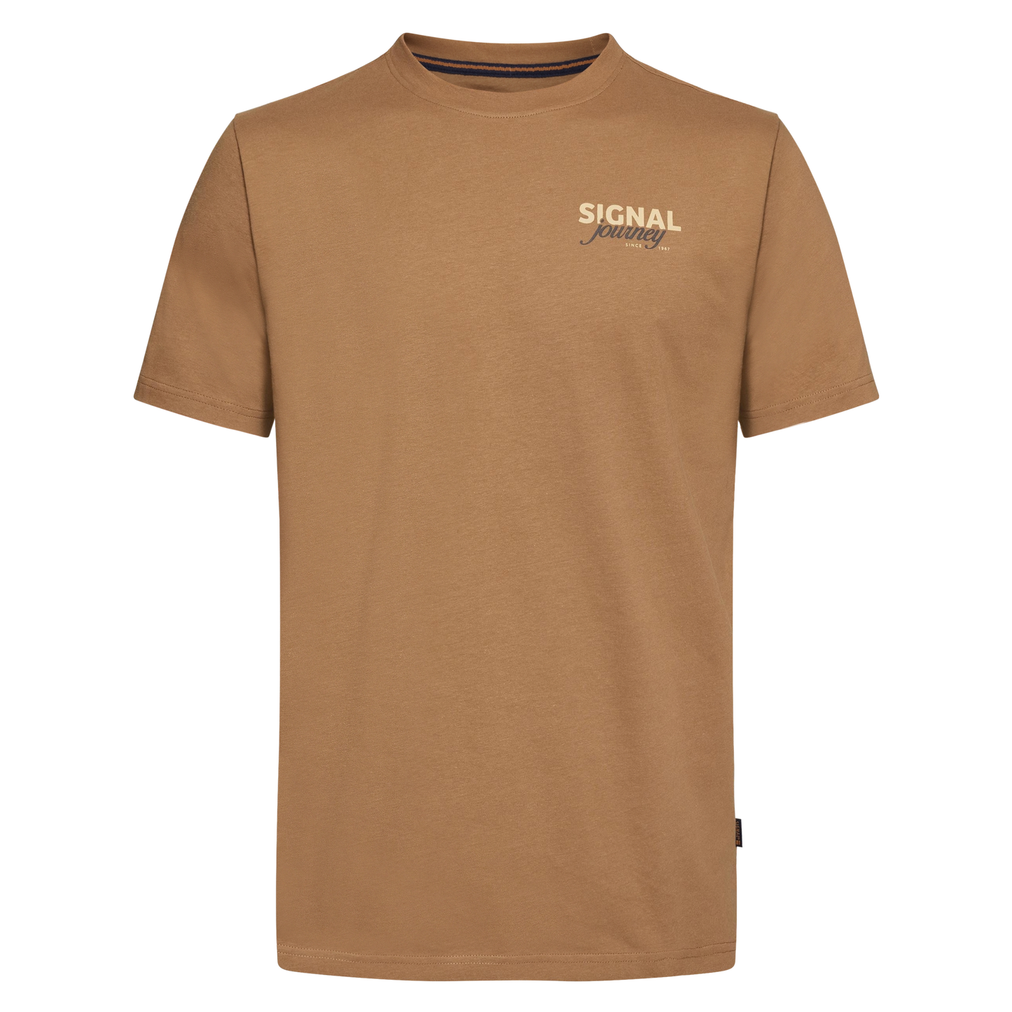 DeanSi Chest Print + T-shir/Top - Brown Otter