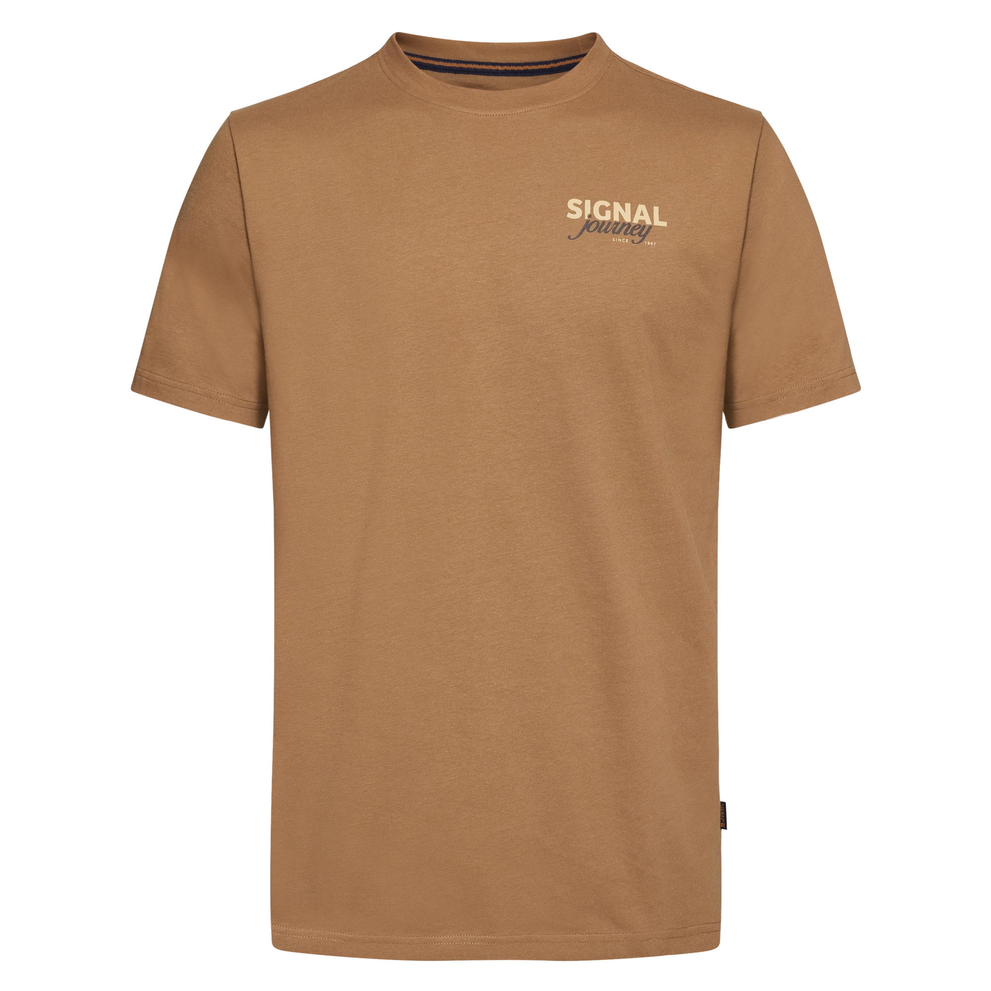 DeanSi Chest Print + T-shir/Top - Brown Otter