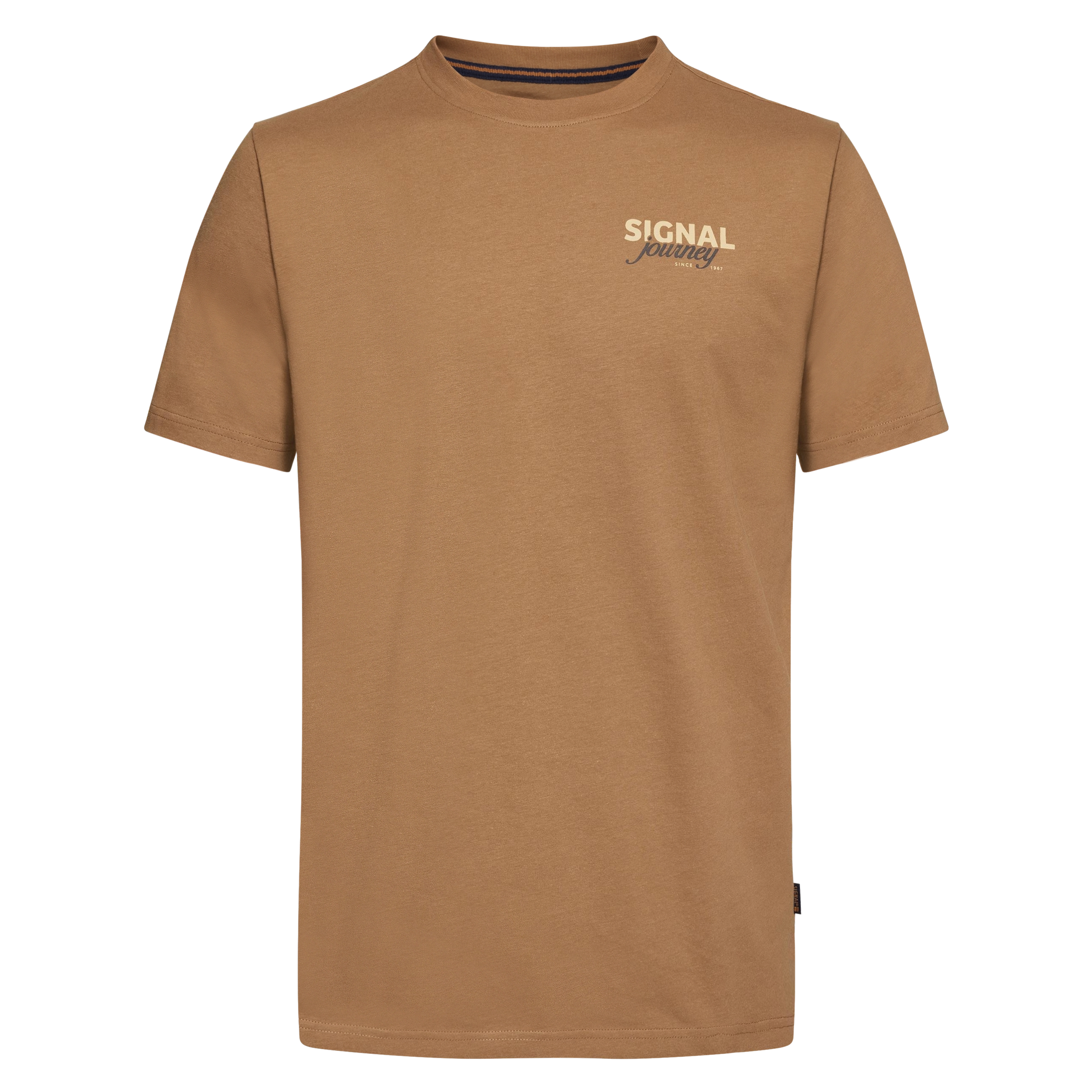 DeanSi Chest Print + T-shir/Top - Brown Otter