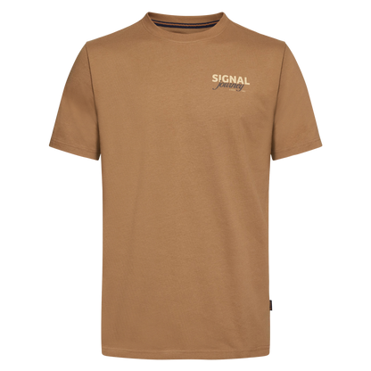 DeanSi Chest Print + T-shir/Top - Brown Otter