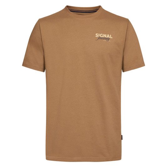 DeanSi Chest Print + T-shir/Top - Brown Otter