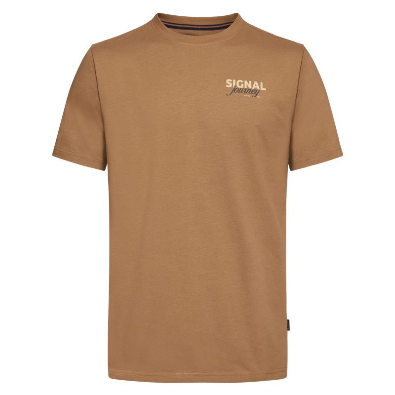 DeanSi Chest Print + T-shir/Top - Brown Otter