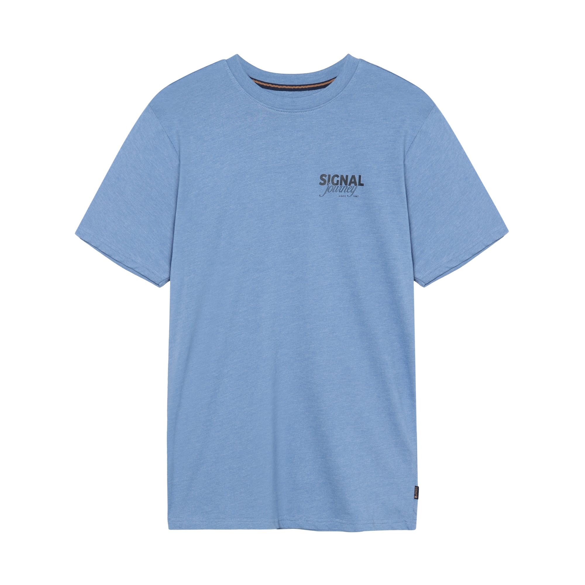 DeanSi Chest Print + T-shir/Top - Calm blue melange