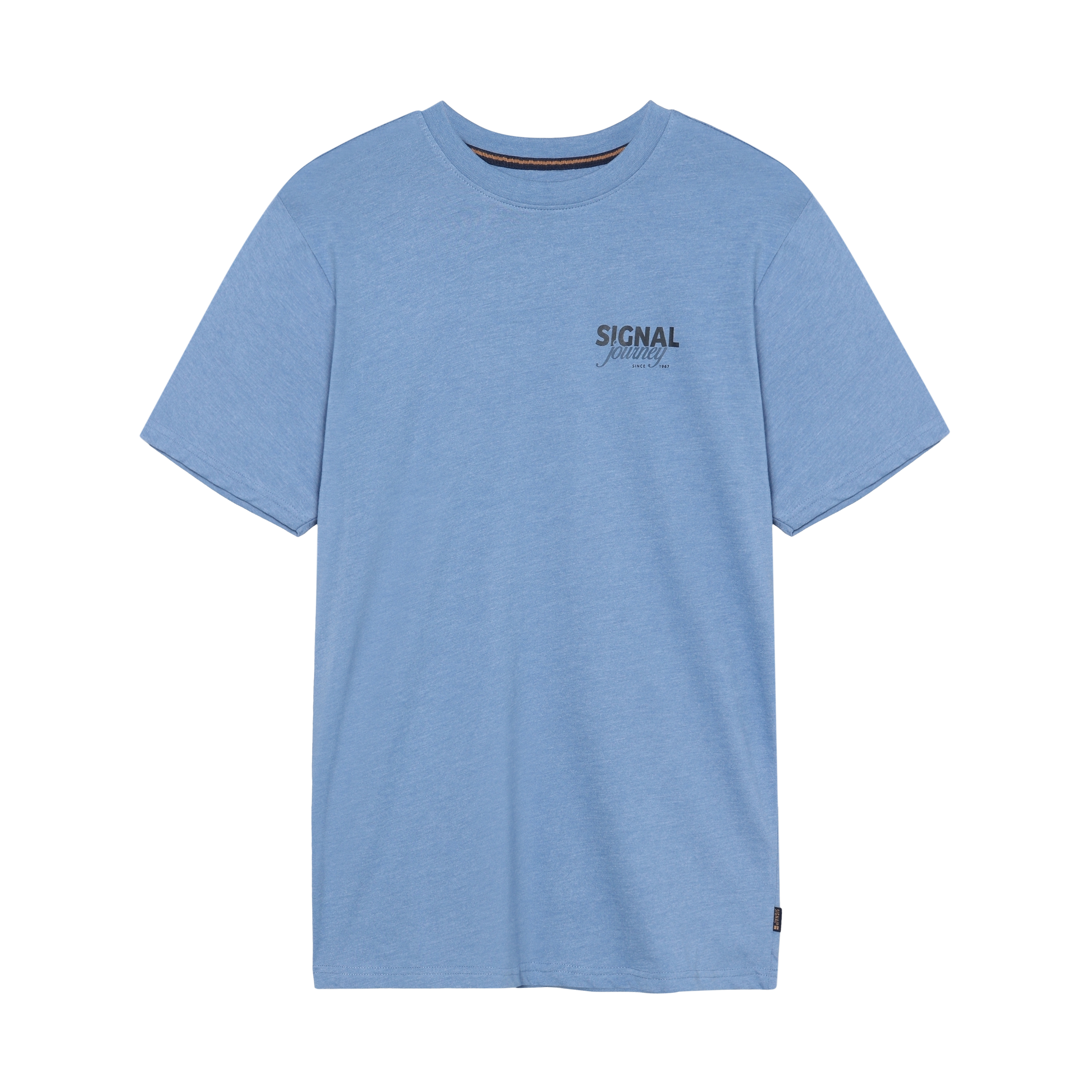 DeanSi Chest Print + T-shir/Top - Calm blue melange