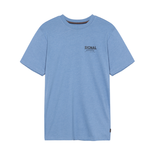 DeanSi Chest Print + T-shir/Top - Calm blue melange