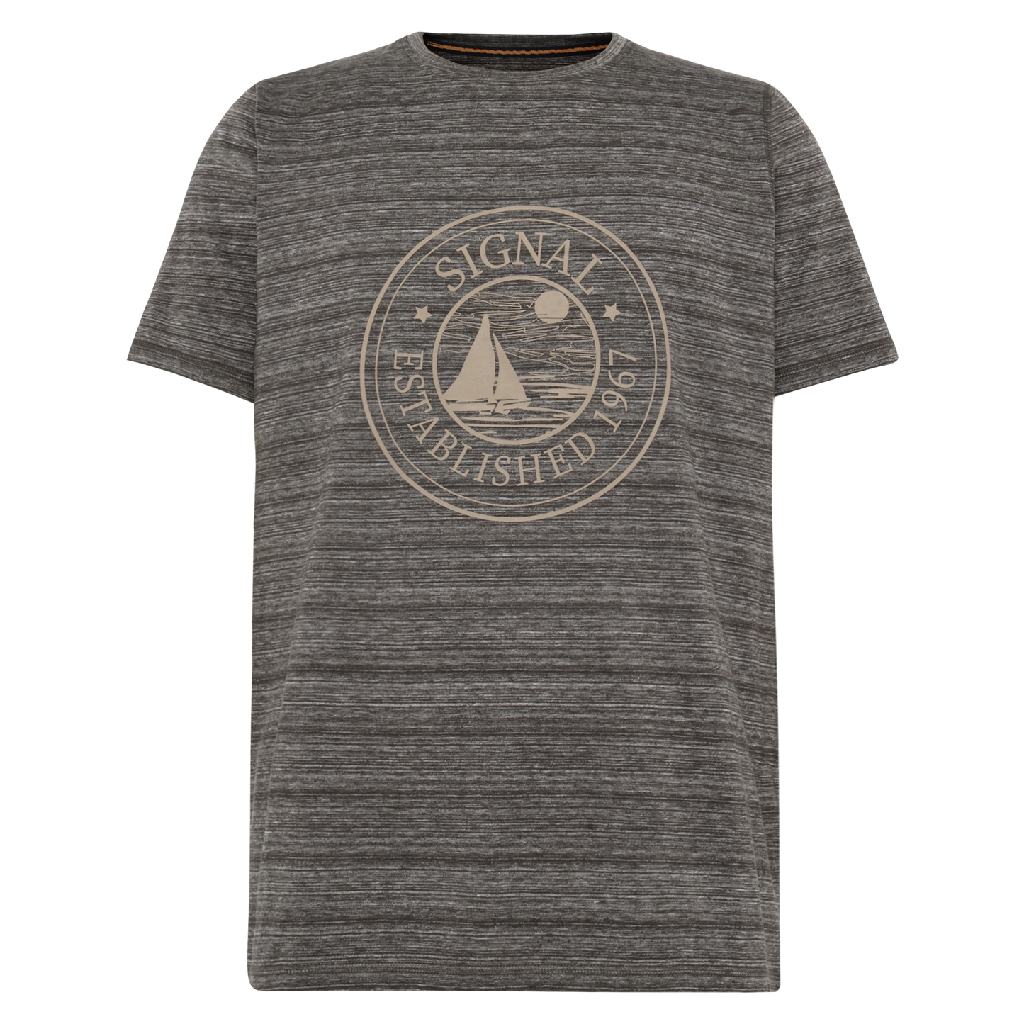 DylanSi Space stripe + T-shir/Top - Brown Bark