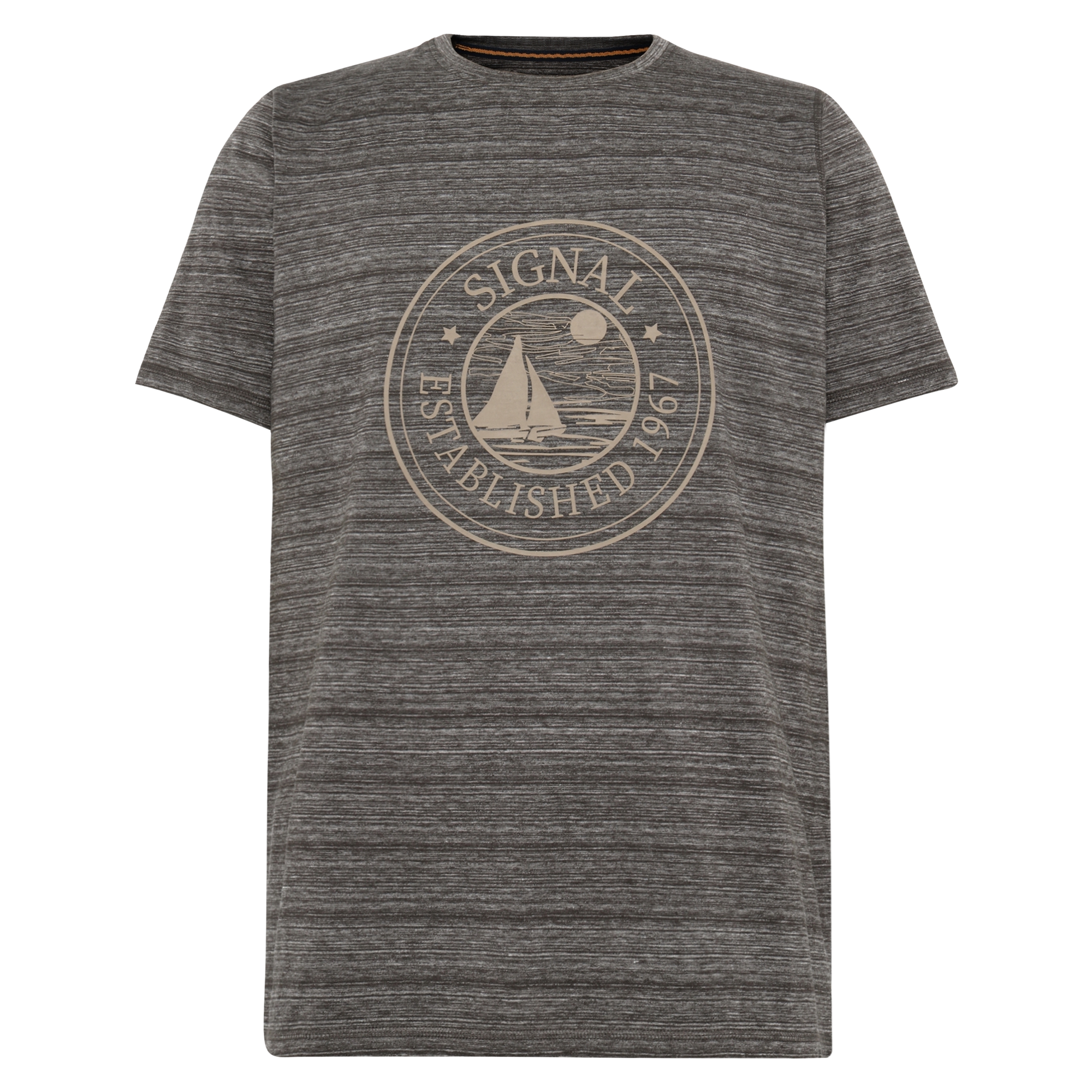 DylanSi Space stripe + T-shir/Top - Brown Bark
