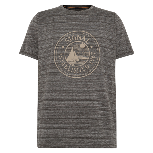 DylanSi Space stripe + T-shir/Top - Brown Bark