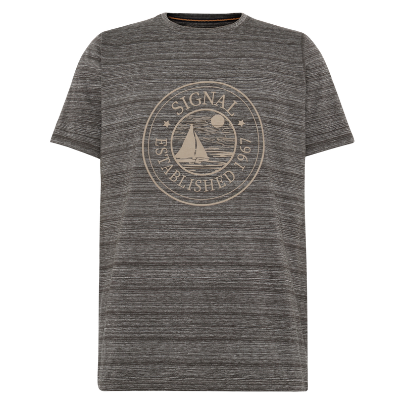 DylanSi Space stripe + T-shir/Top - Brown Bark