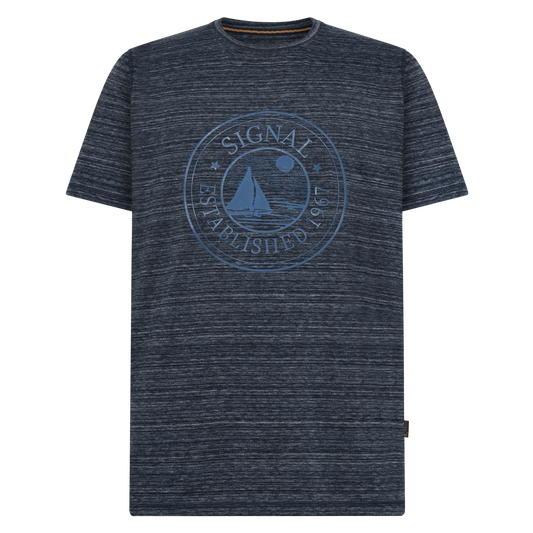 DylanSi Space stripe + T-shir/Top - Deep Marine