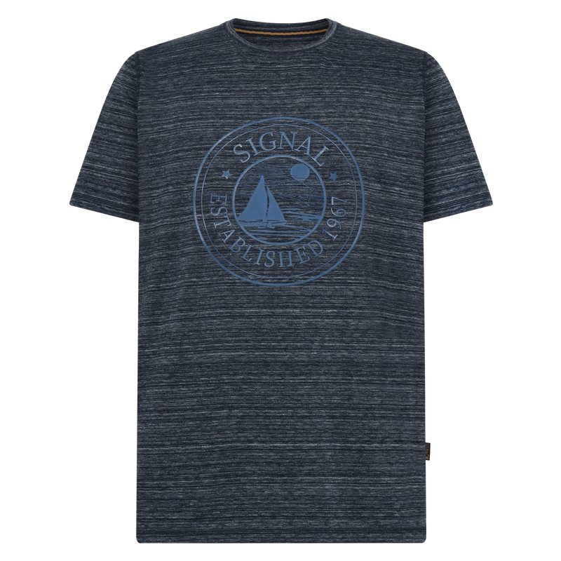 DylanSi Space stripe + T-shir/Top - Deep Marine