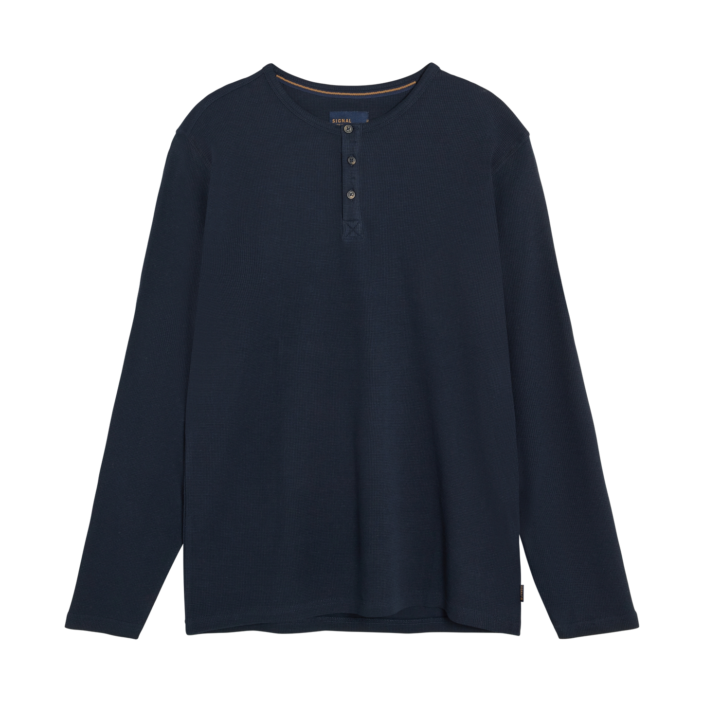 DerekSi Granddad Waffle T-shir/Top - Deep Marine