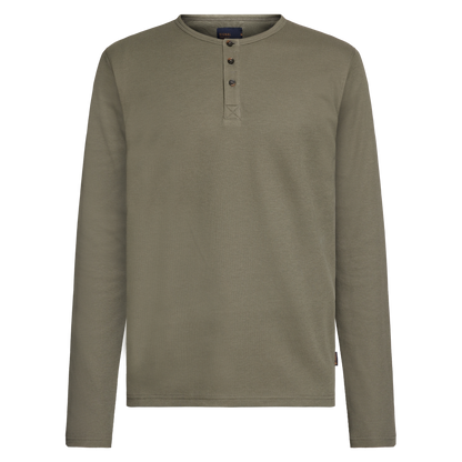 DerekSi Granddad Waffle T-shir/Top - Smokey Olive