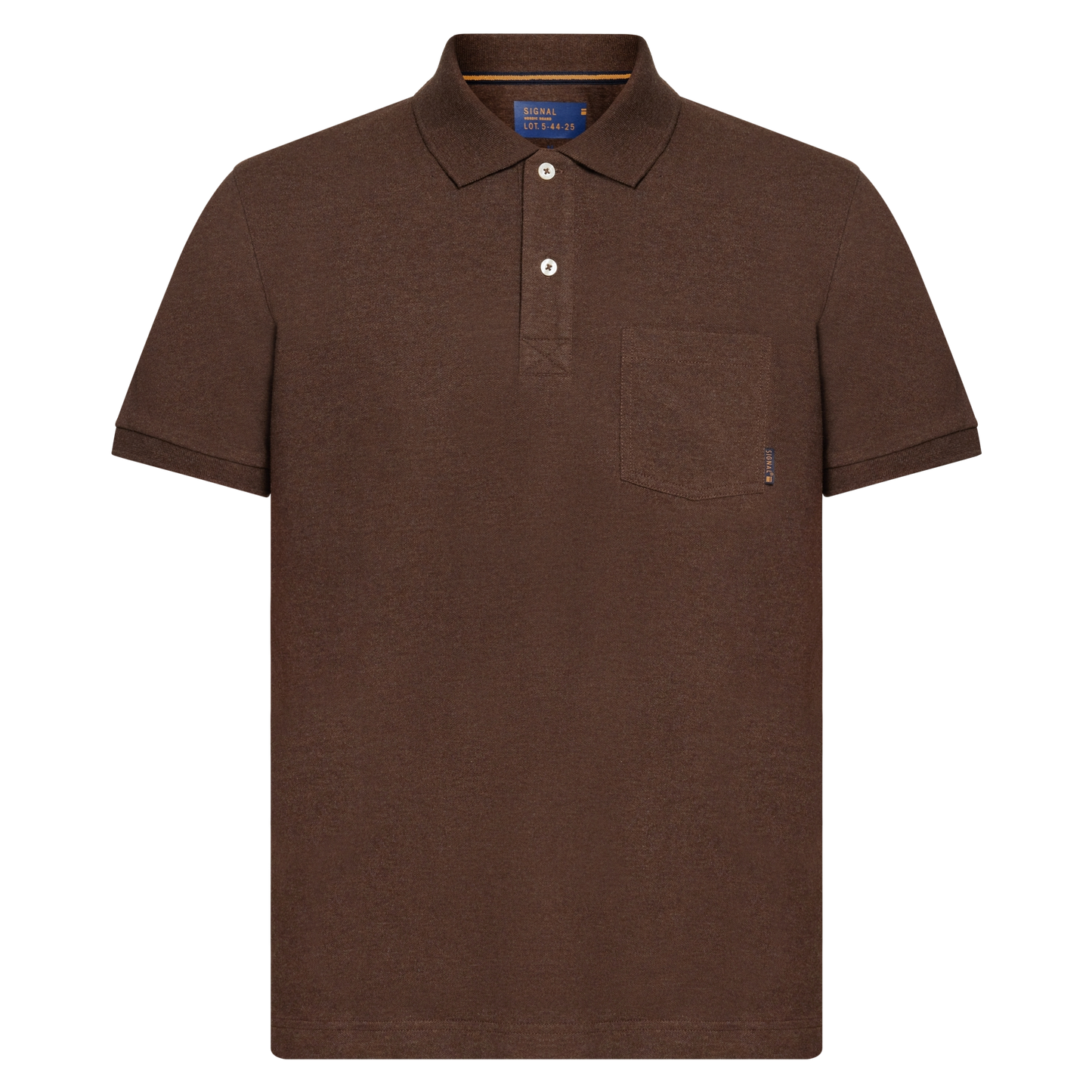 NickySI Pocket Polo Polo - Brown Bark melange
