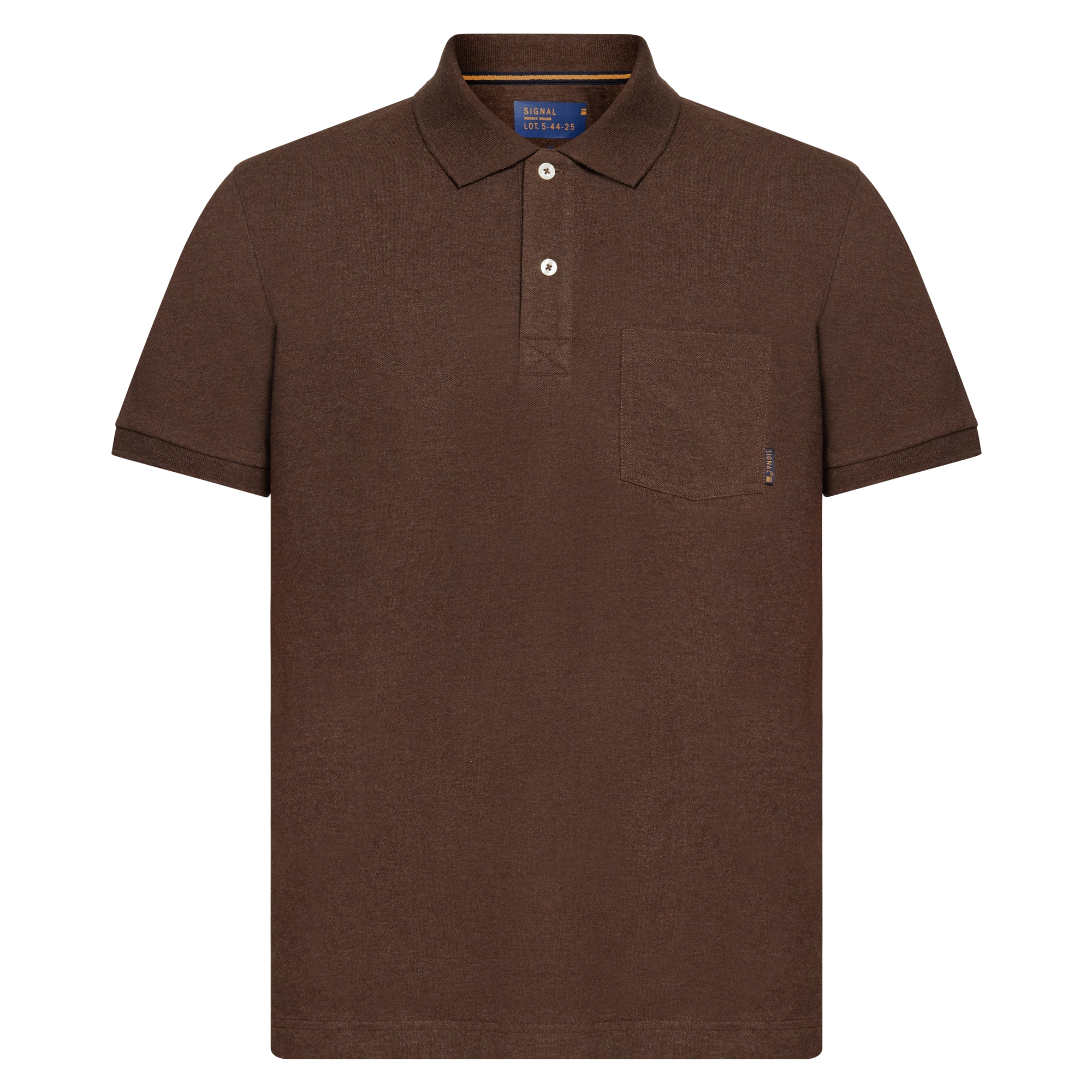 NickySI Pocket Polo Polo - Brown Bark melange
