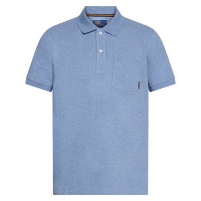 NickySI Pocket Polo Polo - Calm blue melange