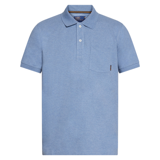 NickySI Pocket Polo Polo - Calm blue melange