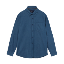 BendixSi Flannel L/S Shirts - Blue Largo Melange