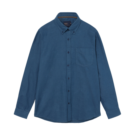 BendixSi Flannel L/S Shirts - Blue Largo Melange