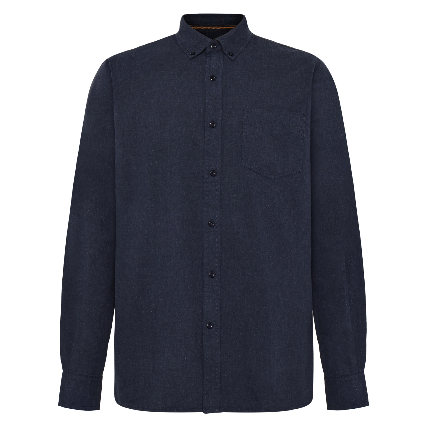 BendixSi Flannel L/S Shirts - Deep Marine Melange