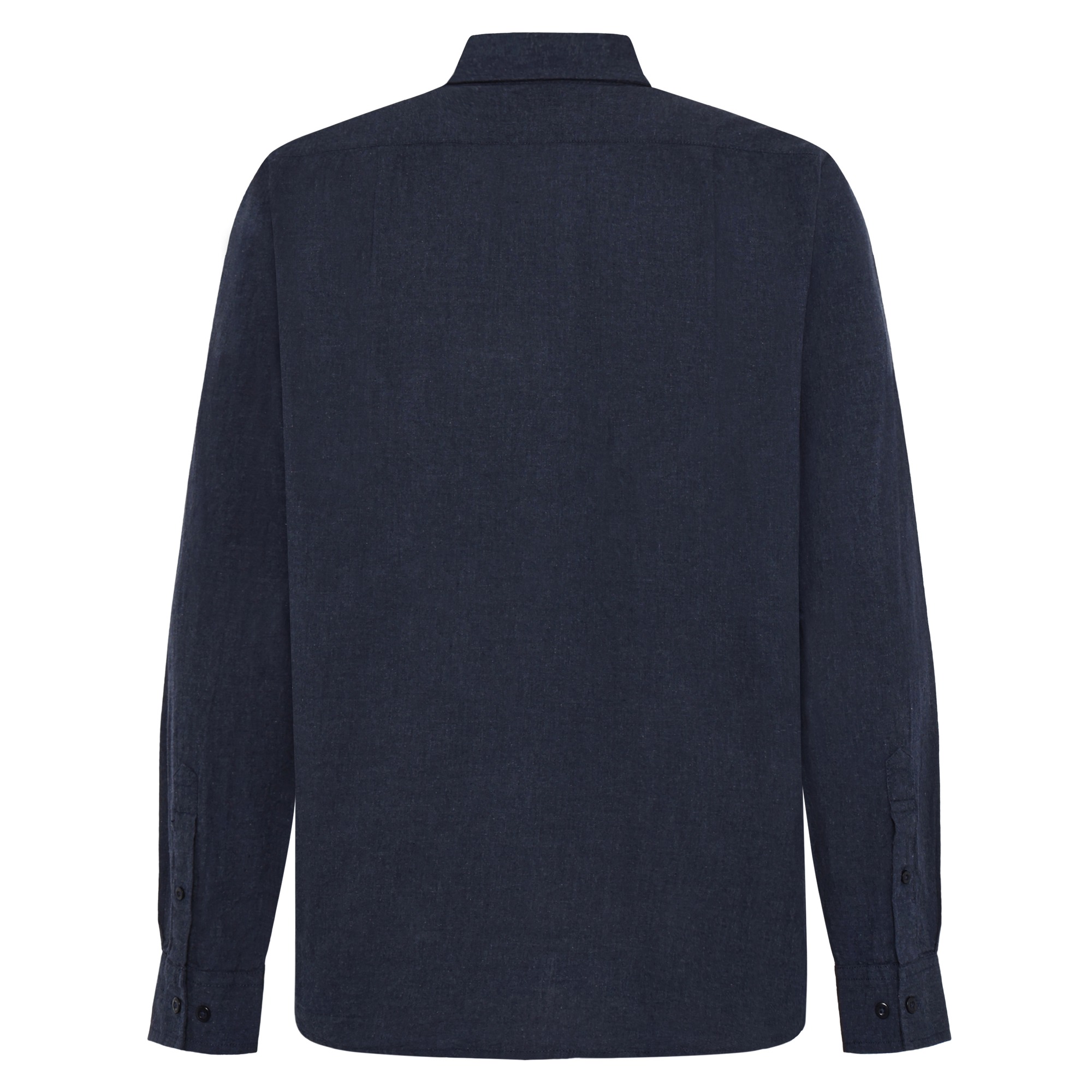 BendixSi Flannel L/S Shirts - Deep Marine Melange