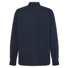 BendixSi Flannel L/S Shirts - Deep Marine Melange