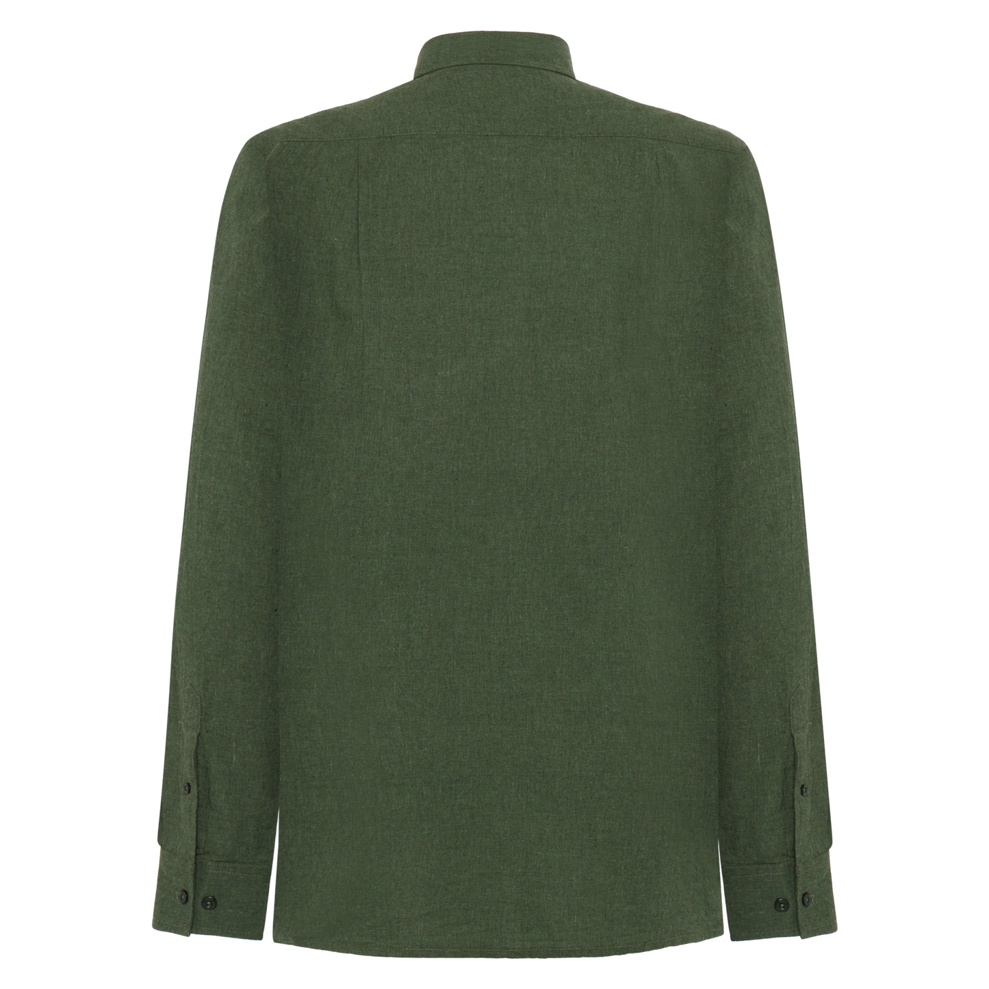 BendixSi Flannel L/S Shirts - Beluga green melange