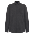 BendixSi Flannel L/S Shirts - Grey Volcano Melange