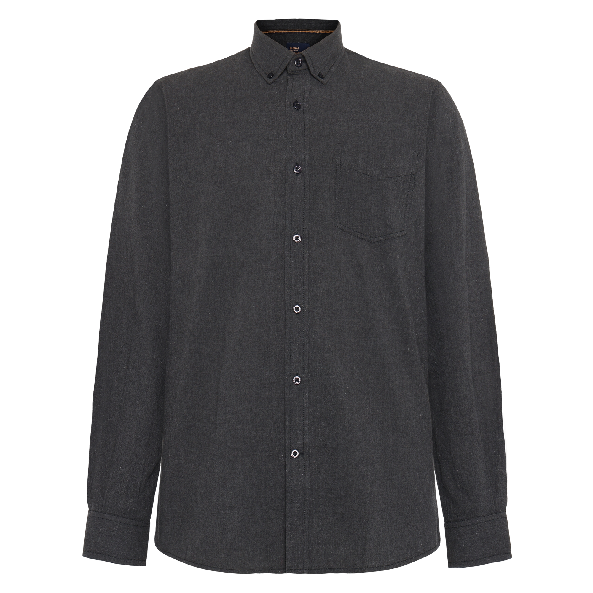 BendixSi Flannel L/S Shirts - Grey Volcano Melange