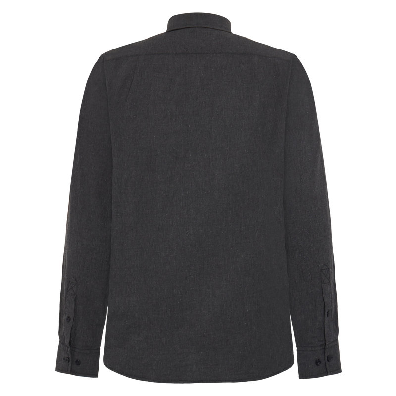 BendixSi Flannel L/S Shirts - Grey Volcano Melange